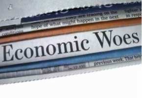 economic woes newspaper headline
