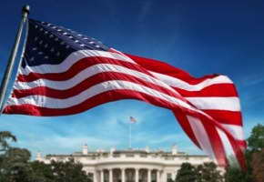 flag over white house