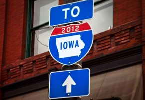 Iowa primary sign
