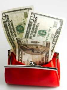 money in purse